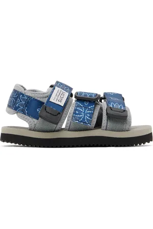 SUICOKE Kids Navy & Gray Kisee Sandals
