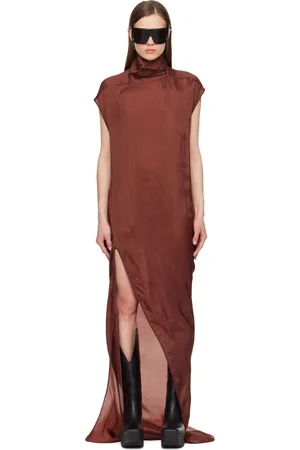 Rick Owens Brown EDFU T Maxi Dress