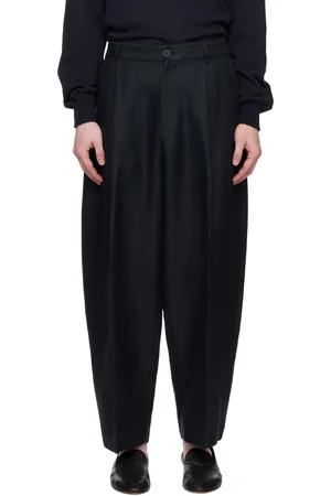 STUDIO NICHOLSON Navy Ellis Trousers