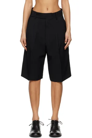 YOHJI YAMAMOTO Black Tucked Shorts