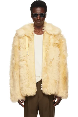 Moose Knuckles Yellow Efna Short Shearling Coat