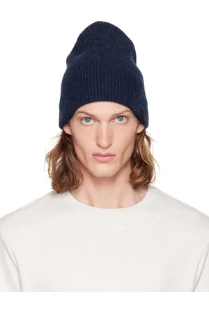 RAG&BONE Navy Harlow Beanie