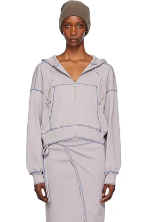 Baserange Gray Way Zipped Hoodie