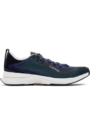 Lanvin Navy L-I Mesh Sneakers