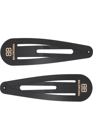 Balenciaga Black Holli XXL Hair Clip Set