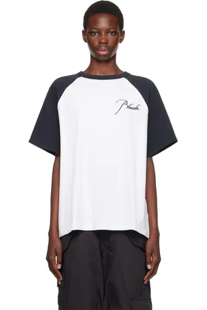 Rhude White & Black Raglan T-Shirt