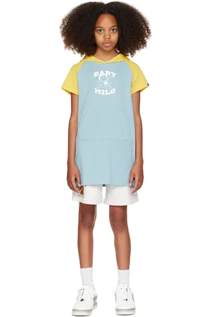 BAPE Kids Blue & Yellow Baby Milo Dress