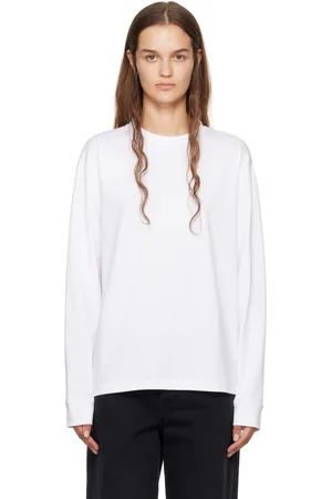 The Row White Ciles R Long Sleeve T-Shirt