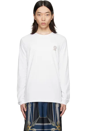 VERSACE White Medusa Long Sleeve T-Shirt