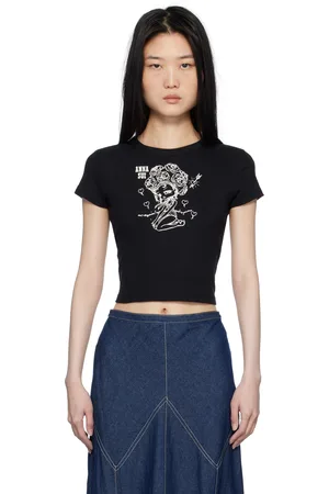 Anna Sui Crewneck Beach Girl Baby T-shirt