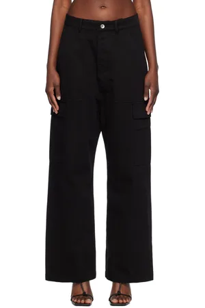 Rick Owens Black Cargo Trousers