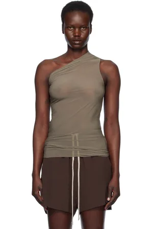 Rick Owens Gray Hollywood Athena Tank Top