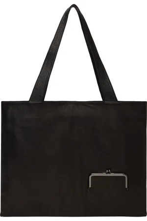 YOHJI YAMAMOTO Black Clasp LL Tote