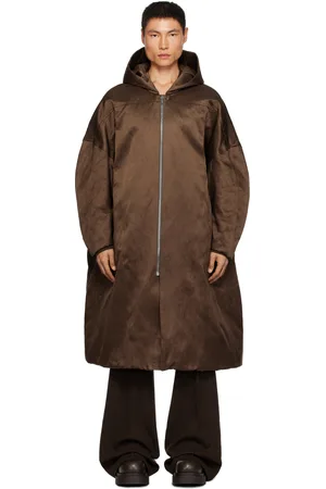 Rick Owens Brown Jumbo Peter Coat