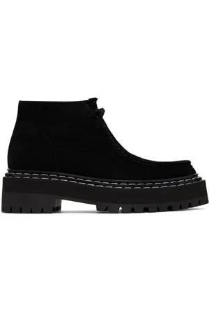 Proenza Schouler Black Lug Sole Platform Boots
