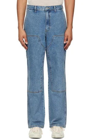 DUNST Blue Patched Carpenter Jeans