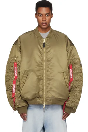 Vetements Khaki Alpha Industries Edition Cargo Reversible Bomber Jacket