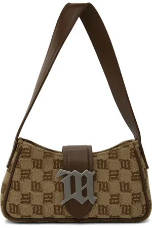 MISBHV Beige Jacquard Monogram Mini Bag