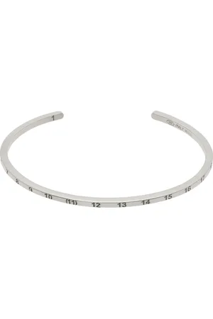 Maison Margiela Silver Numerical Cuff Bracelet