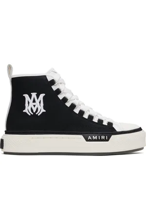 AMIRI Black & White MA Court Hi Sneakers