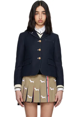 Thom Browne Navy High Break Sportcoat Blazer