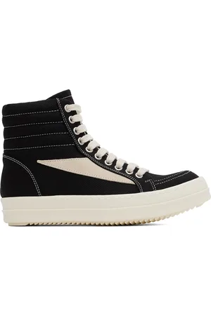 Rick Owens Black Porterville High Vintage Sneaks Sneakers