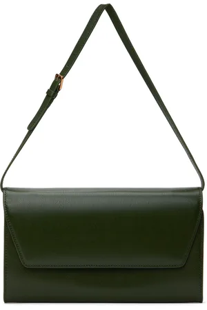 The Row Green Evening Clutch