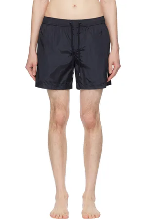 Moncler Navy Logo Patch Swim Shorts