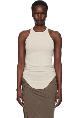 Rick Owens Off-White Hollywood Basic Rib Tank Top