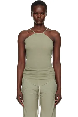 Rick Owens Green Hollywood Skorpio Tank Top