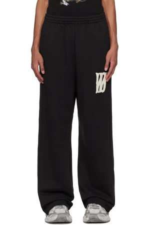 We11 Done Bouclé Letter Logo Sweatpants