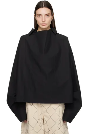 AIREI Black Paneled Shirt