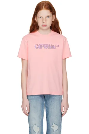 OFF-WHITE Kids Pink Big Bookish T-shirt