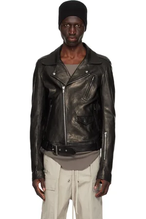 Rick Owens Black Lukes Stooges Leather Jacket