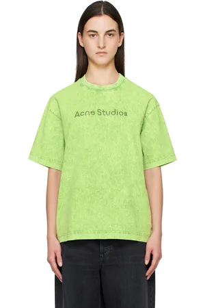 Acne Studios Green Logo T-shirt