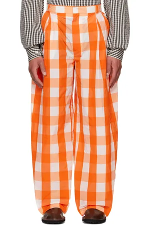 WALTER VAN BEIRENDONCK Orange Sun Trousers