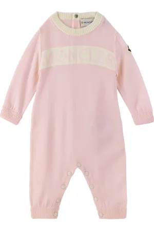 Moncler Baby Pink Virgin Wool Jumpsuit