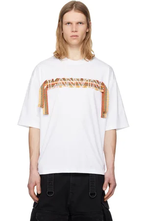 Lanvin White Curb Lace Oversized T-Shirt