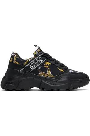 VERSACE Black Speedtrack Sneakers