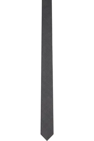 Thom Browne Gray Super 120s Twill Tie