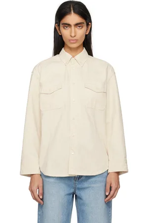 DUNST Off-White Classic Denim Shirt