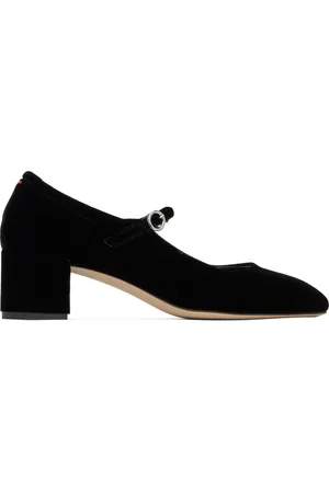Aeyde Aline Velvet Mary-Jane Heels