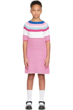 Marni Kids Pink Striped Dress