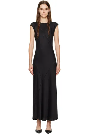Silk Laundry Splice Maxi Dress