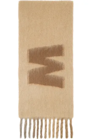 Marni Beige Maxi Logo Scarf