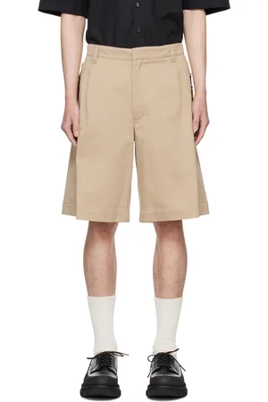 Moschino Beige Pleated Shorts