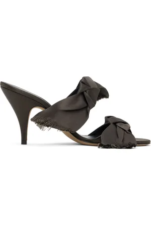 The Row Brown Vika Knot Heeled Sandals