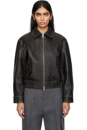 DUNST Black Spread Collar Jacket