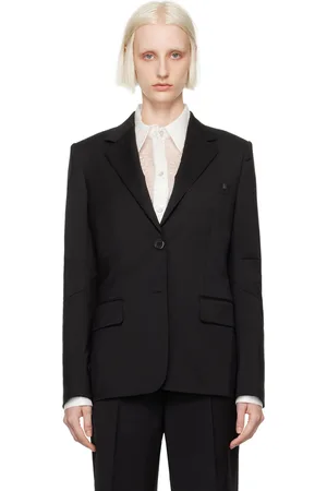 Helmut Lang Black Curved Classic Blazer