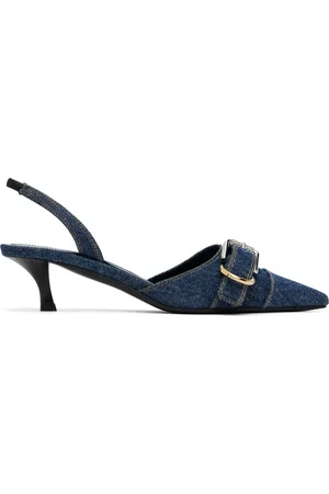 Givenchy Navy Voyou Slingback Heels